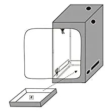 Growbox 2-in-1 600D Grow tent Complete kit Indoor