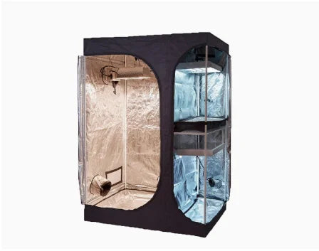 Growbox 2-in-1 600D Grow tent Complete kit Indoor