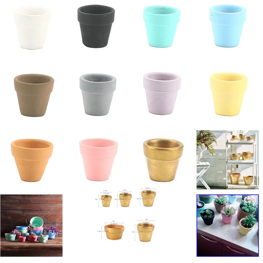 Multi Size Colorful Mini Terracotta Dirt Pot