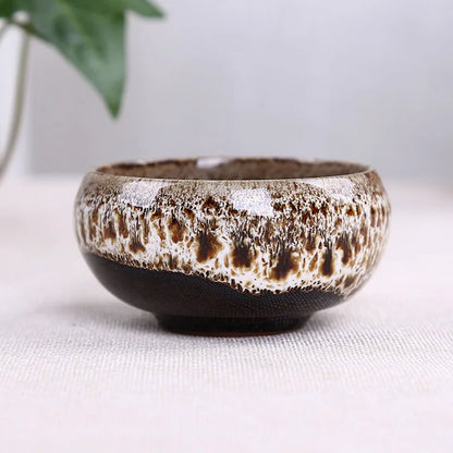 Ceramic Bonsai Flowing Glaze Ceramic Orchid Dirt Pots