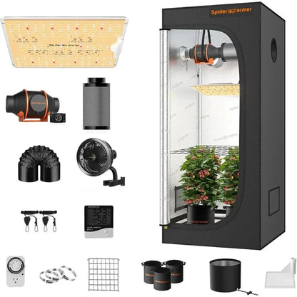 Growing Tent with Observation Window and Floor Tray