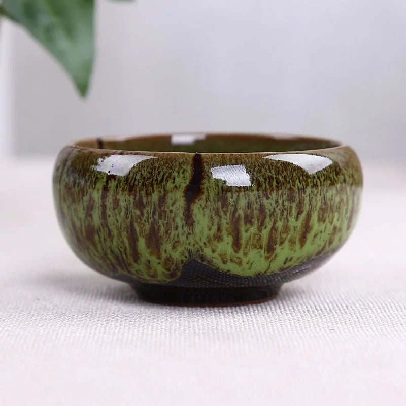 Ceramic Bonsai Flowing Glaze Ceramic Orchid Dirt Pots