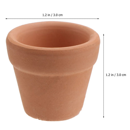 Mini Terracotta Clay Succulent Flower Dirt Pot