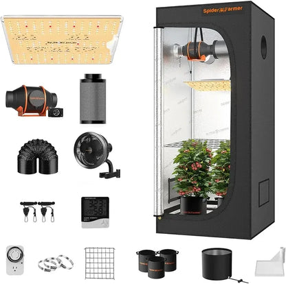 Growing Tent with Observation Window and Floor Tray