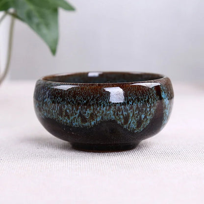 Ceramic Bonsai Flowing Glaze Ceramic Orchid Dirt Pots